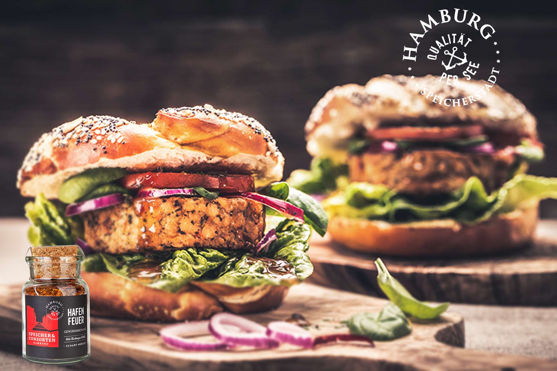 Vegetarischer Burger Hafen Feuer Gewürzmischung Speicher & Consorten Rezept