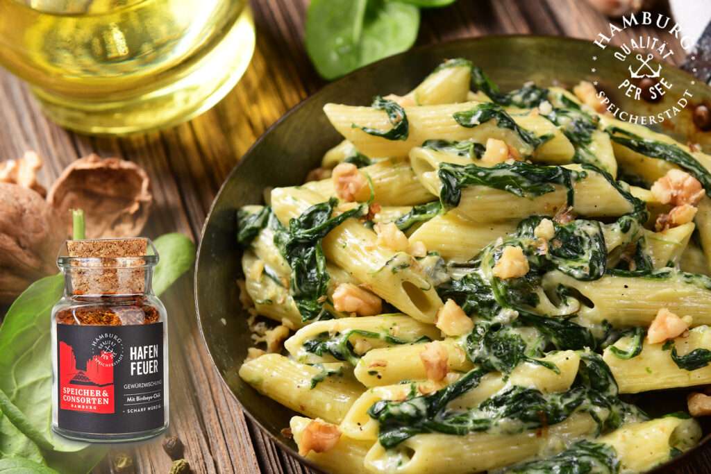 Feurige Pasta Spinat Walnuss von Speicher & Consorten1920x1280