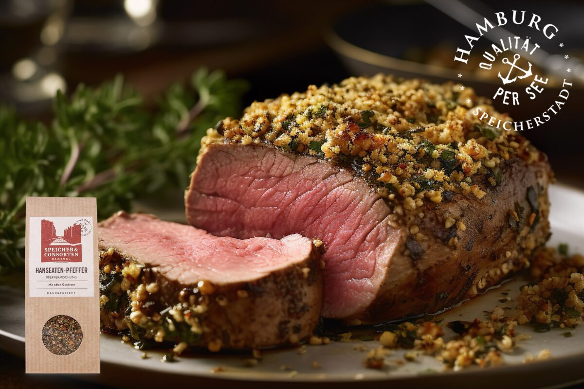 zartes Rinderfilet mit Kräuterkruste
